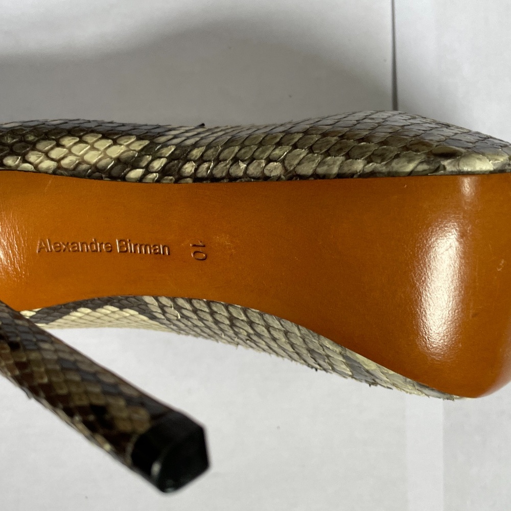 New Alexandre Birman Platform Python Pump Size 9 - image 5